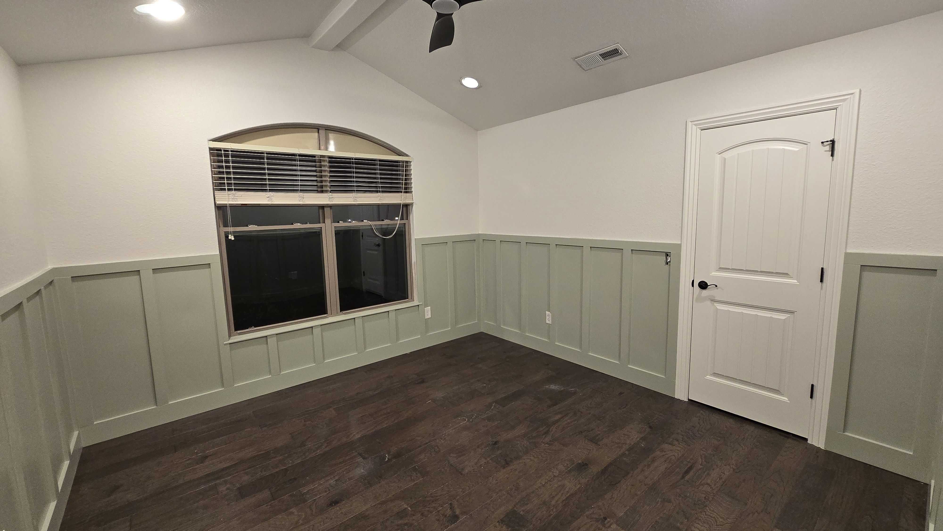 wainscote after paint